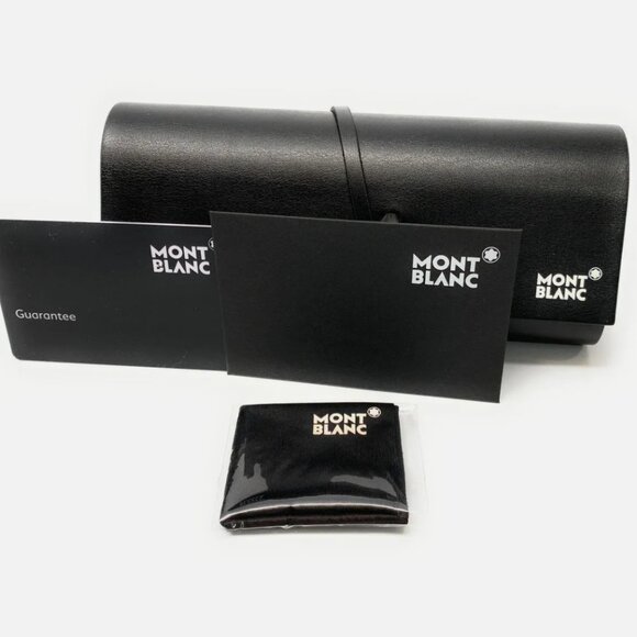 Mont Blanc Gold 58mm Rectangle Eyeglasses - Picture 5 of 5